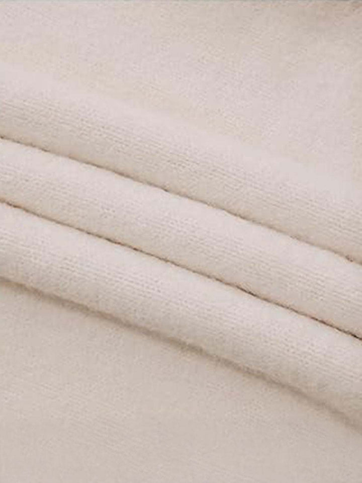 Oversized Cable-Knit Crewneck Sweater off white image 6 