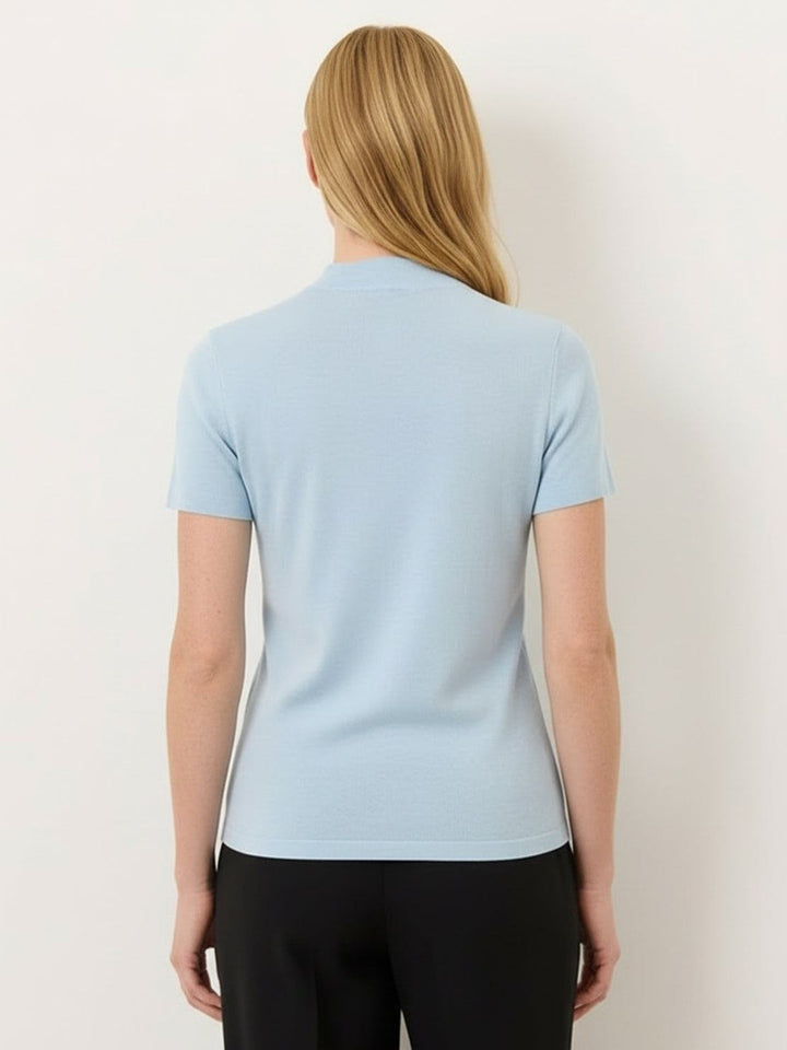 100% Merino Wool Tee light blue image 3 