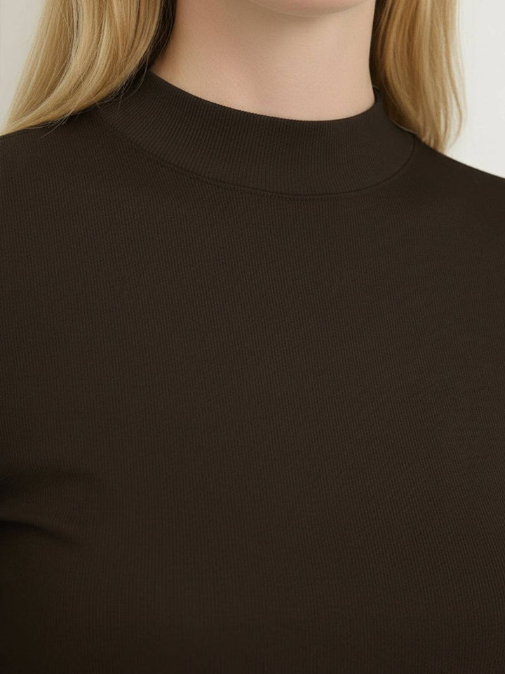 100% Merino Wool Tee dark brown image 4 