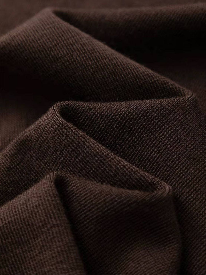 100% Merino Wool Tee dark brown image 5 