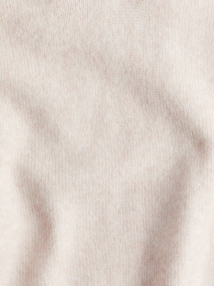 Oversized Polo Knit Loungewear Set beige image 6 