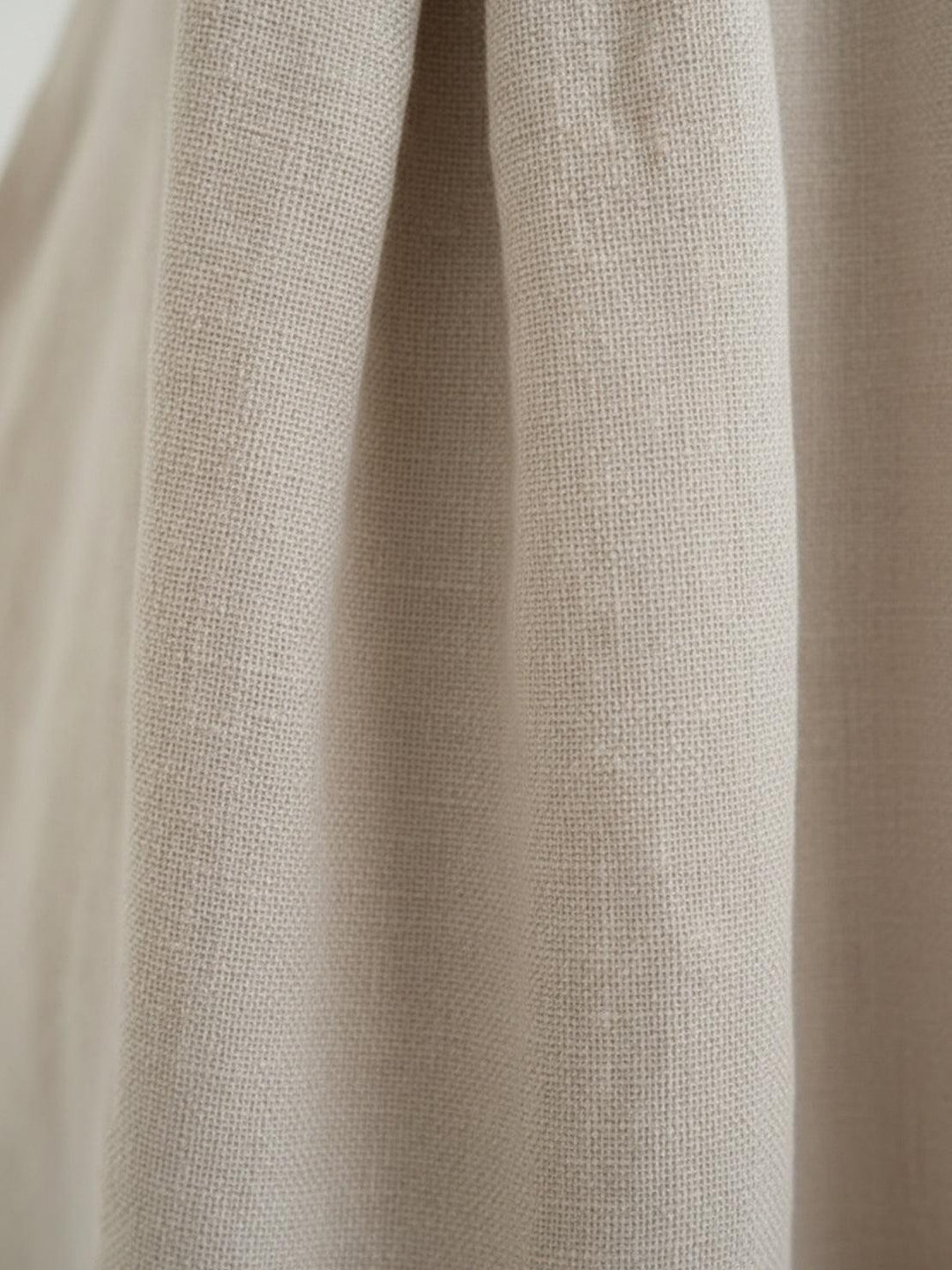 100% Cotton-Linen Empire Waist Dress