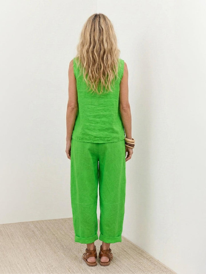 Textured Finish Sleeveless Two-Piece Set green image 4 