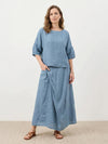 Wrap Skirt Two-Piece Set