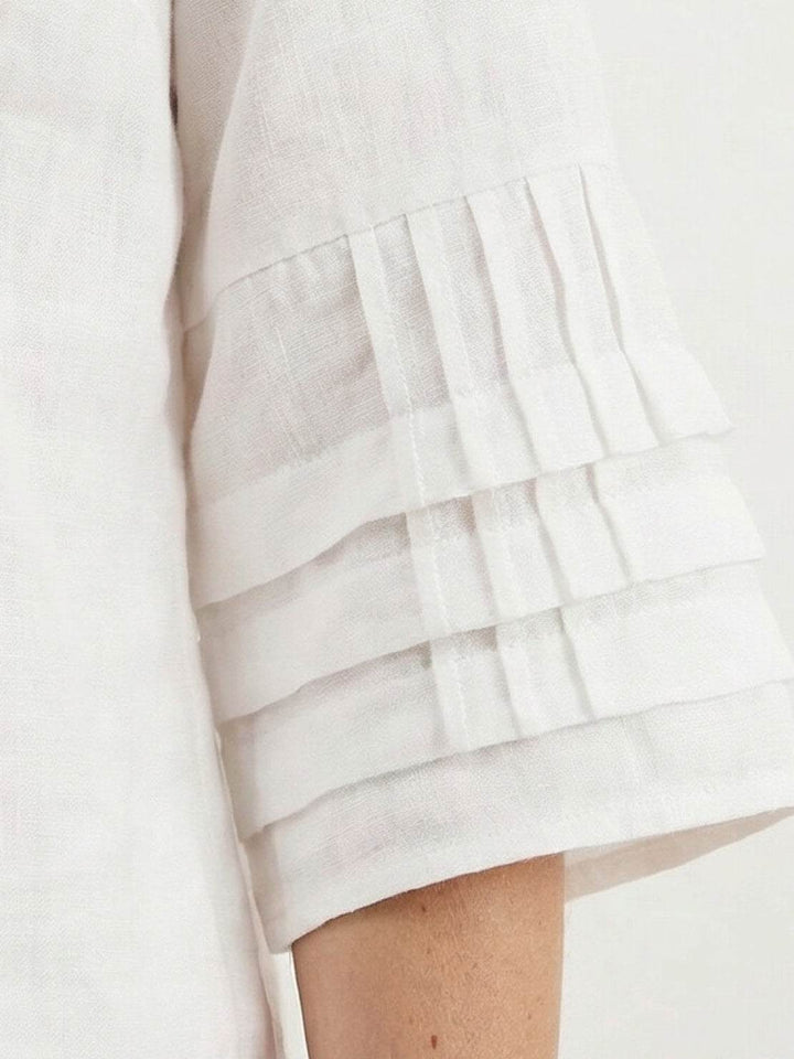 Wrap Skirt Two-Piece Set white image 5 