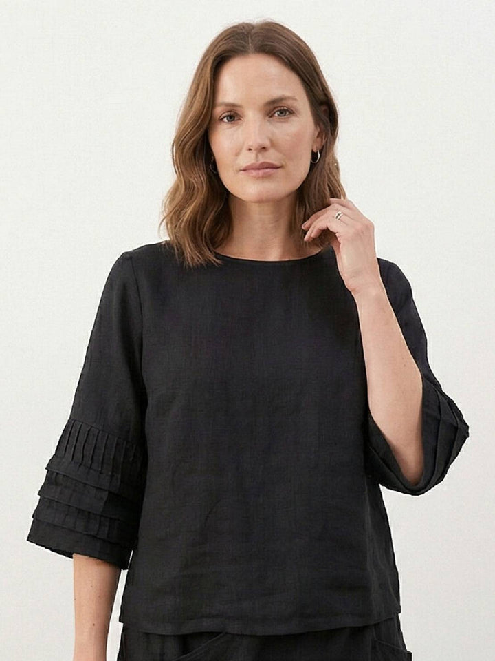 Wrap Skirt Two-Piece Set black image 3 