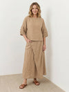 Wrap Skirt Two-Piece Set