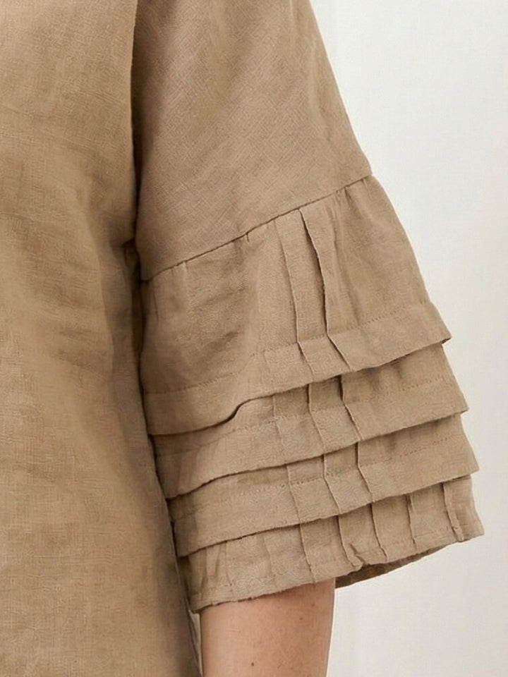 Wrap Skirt Two-Piece Set khaki image 5 