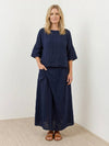 Wrap Skirt Two-Piece Set