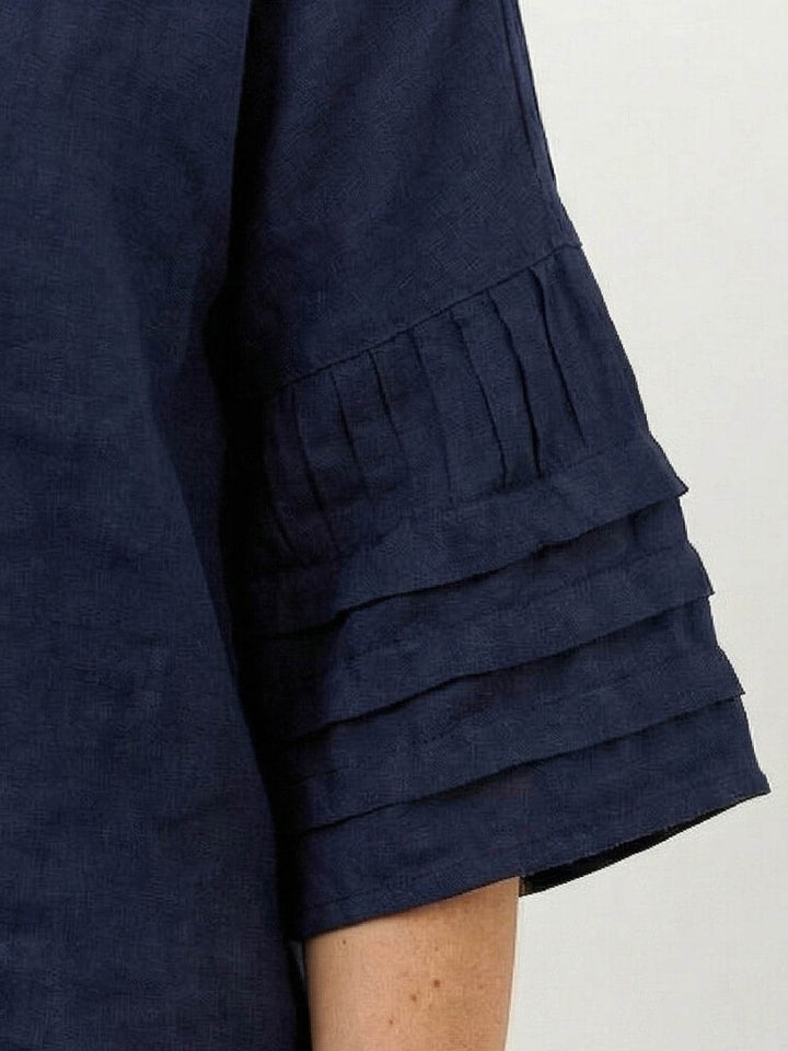 Wrap Skirt Two-Piece Set navy blue image 5 