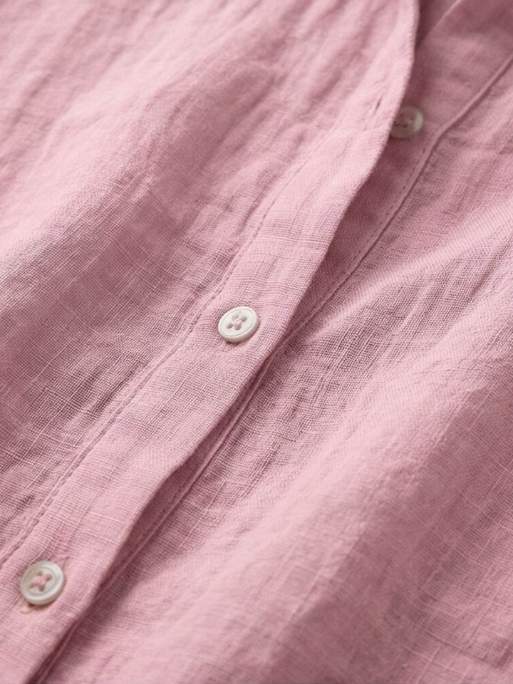 100% Cotton Popover Blouse light pink image 5 