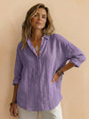 100% Cotton Popover Blouse