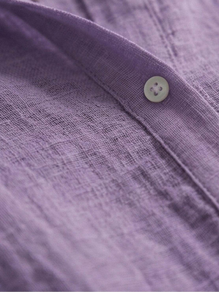 100% Cotton Popover Blouse lavender image 5 