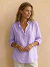 100% Cotton Popover Blouse