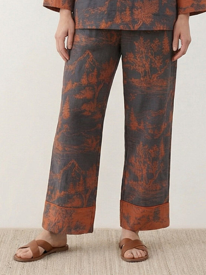 100% Cotton Chinese Pankou Loungewear autumn slate image 4 