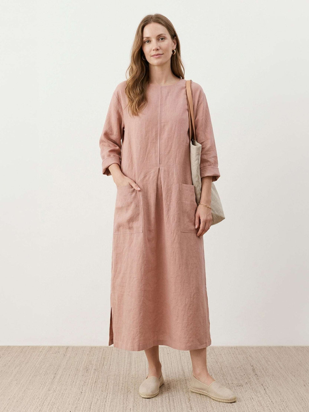 100% Cotton Pocket Maxi Dress