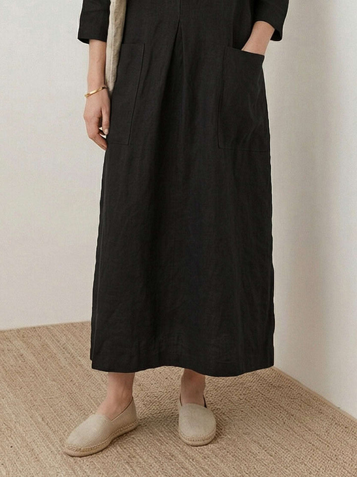 100% Cotton Pocket Maxi Dress