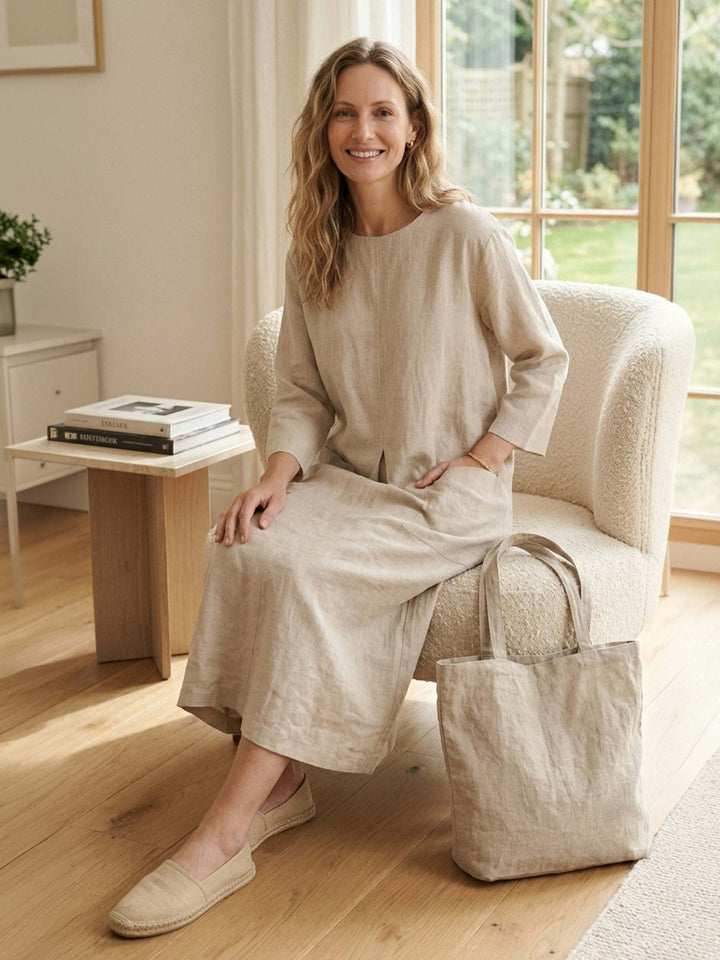 100% Cotton Pocket Maxi Dress