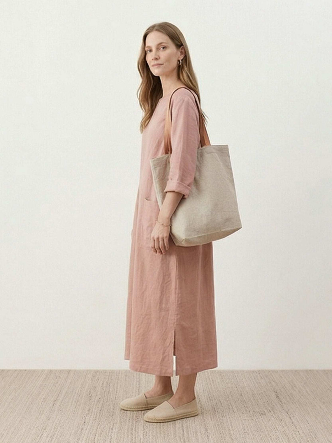 100% Cotton Pocket Maxi Dress