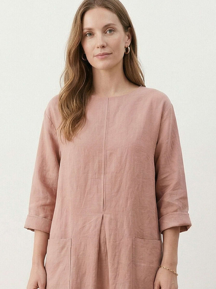 100% Cotton Pocket Maxi Dress