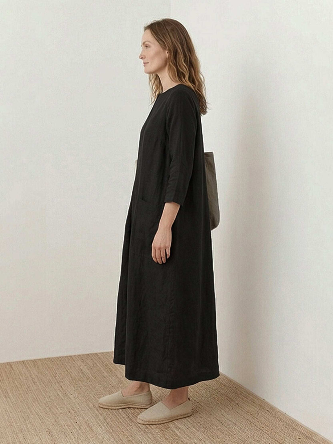 100% Cotton Pocket Maxi Dress