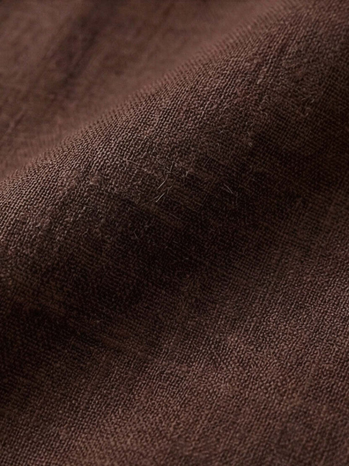 Oversized V-Neck Set chocolate brown image 6 