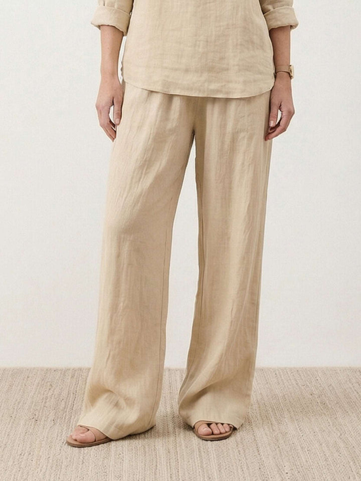 Oversized V-Neck Set beige image 5 