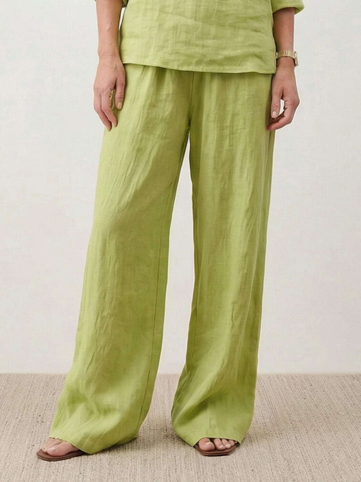 Oversized V-Neck Set lime green image 5 