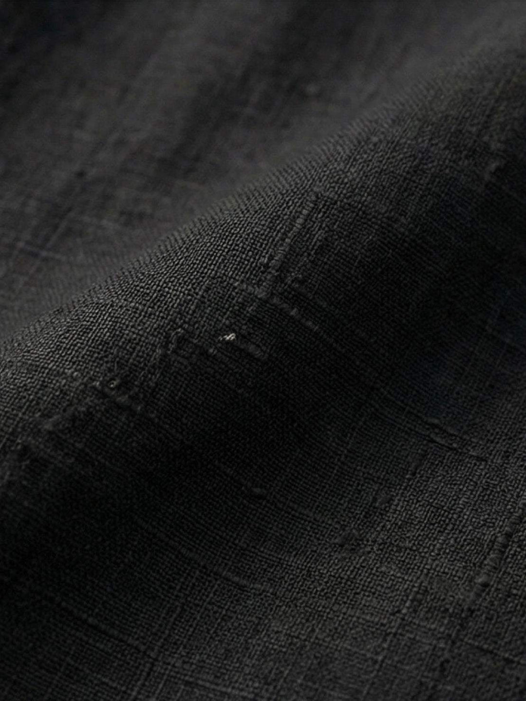 Linen-Bamboo Pleated Wide-Leg Pants black image 5 