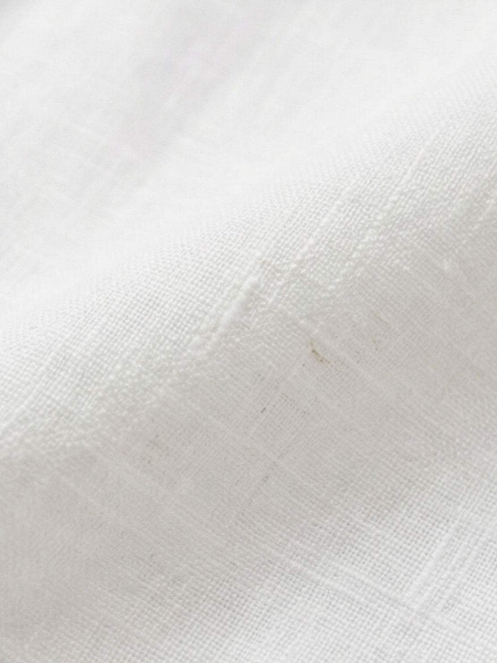 Linen-Bamboo Pleated Wide-Leg Pants white image 5 