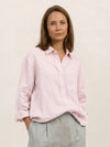 100% Linen Dropped-Shoulder Shirt