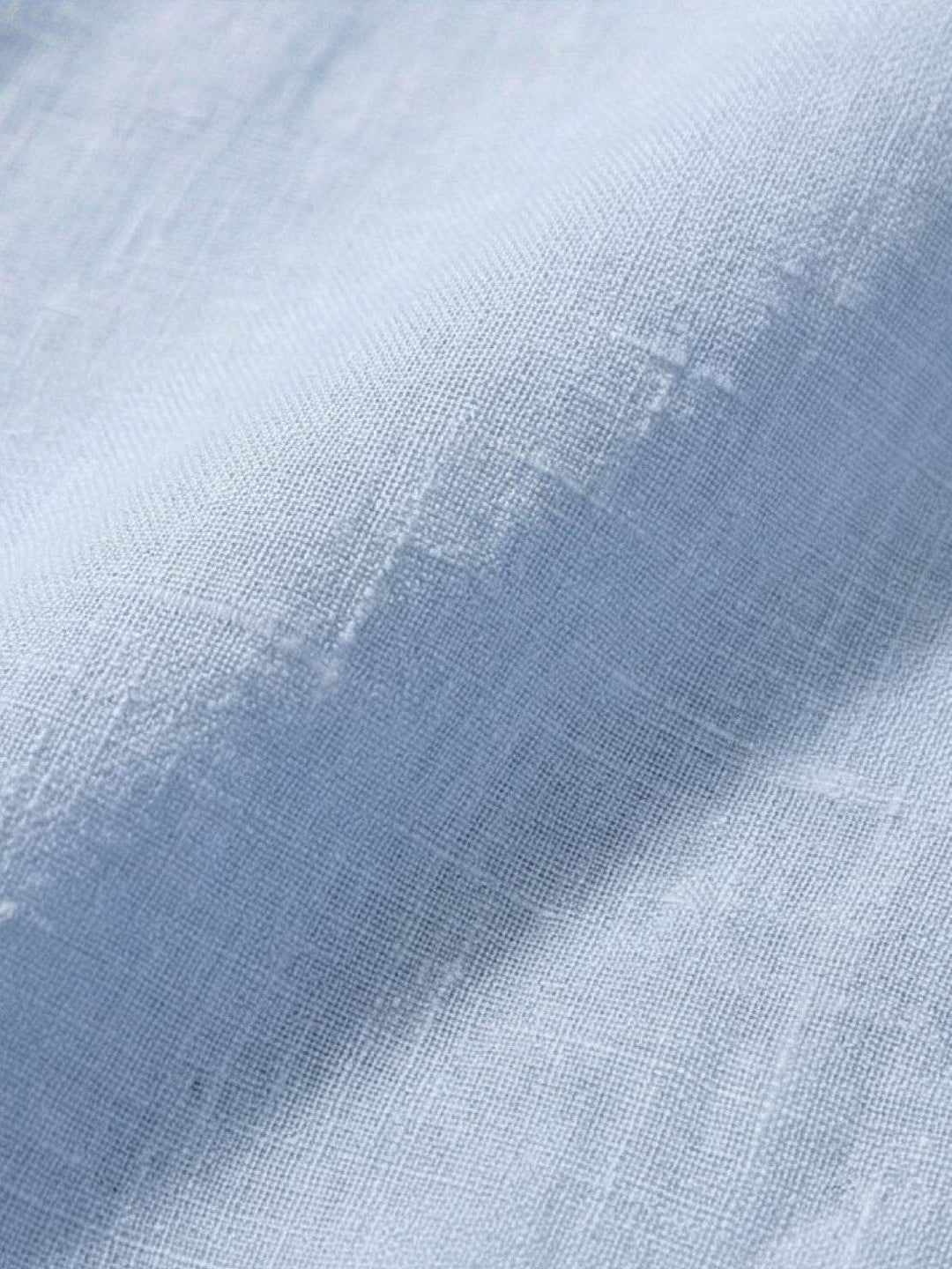 100% Linen Dropped-Shoulder Shirt light blue image 5 