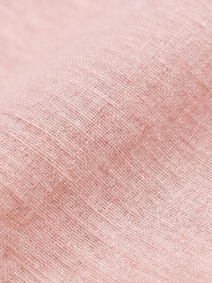 100% Linen Dropped-Shoulder Shirt light pink image 10 