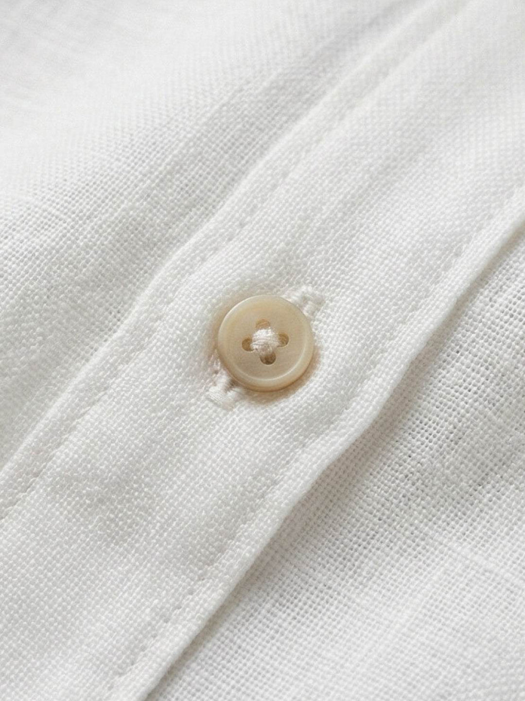 100% Linen Dropped-Shoulder Shirt white image 10 