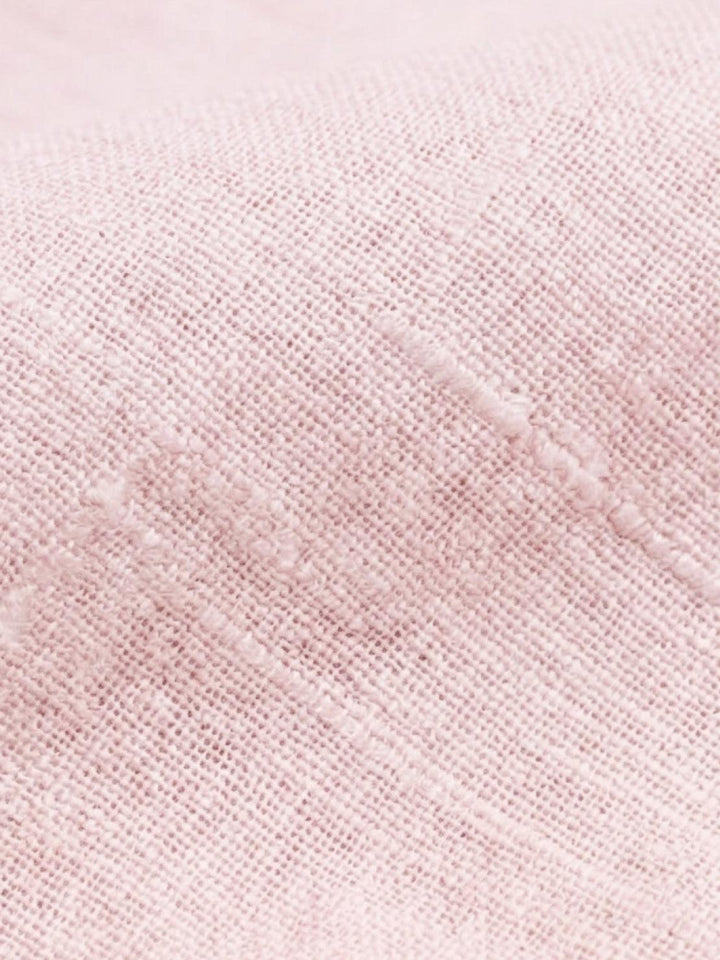 100% Linen Dropped-Shoulder Shirt light pink image 5 