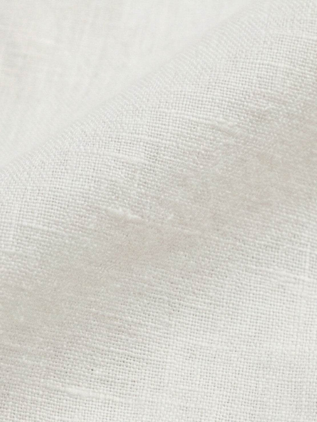100% Linen Dropped-Shoulder Shirt white image 5 