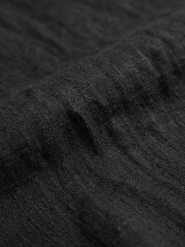 100% Cotton Linen Sleeveless Vest black image 6 