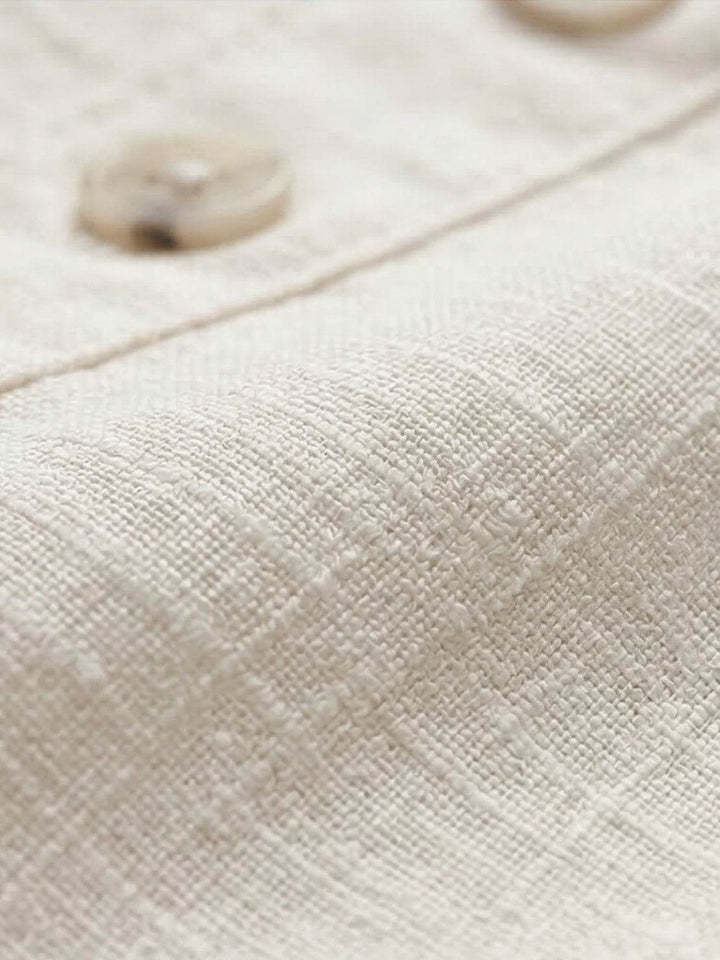 100% Cotton Linen Sleeveless Vest white image 6 