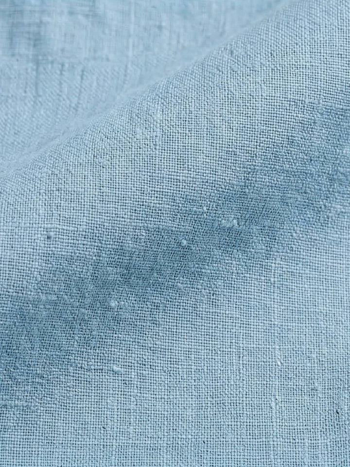 100% Cotton Linen Sleeveless Vest sky blue image 6 