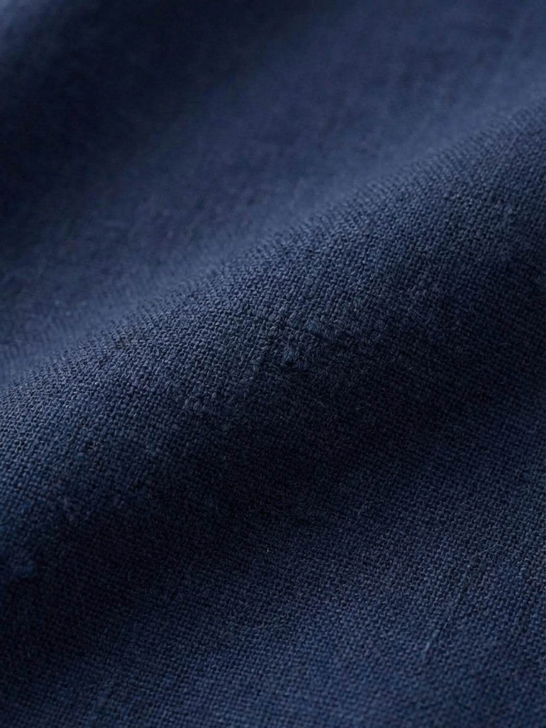 100% Linen Old-Money Wide-Leg Pants navy blue image 5 
