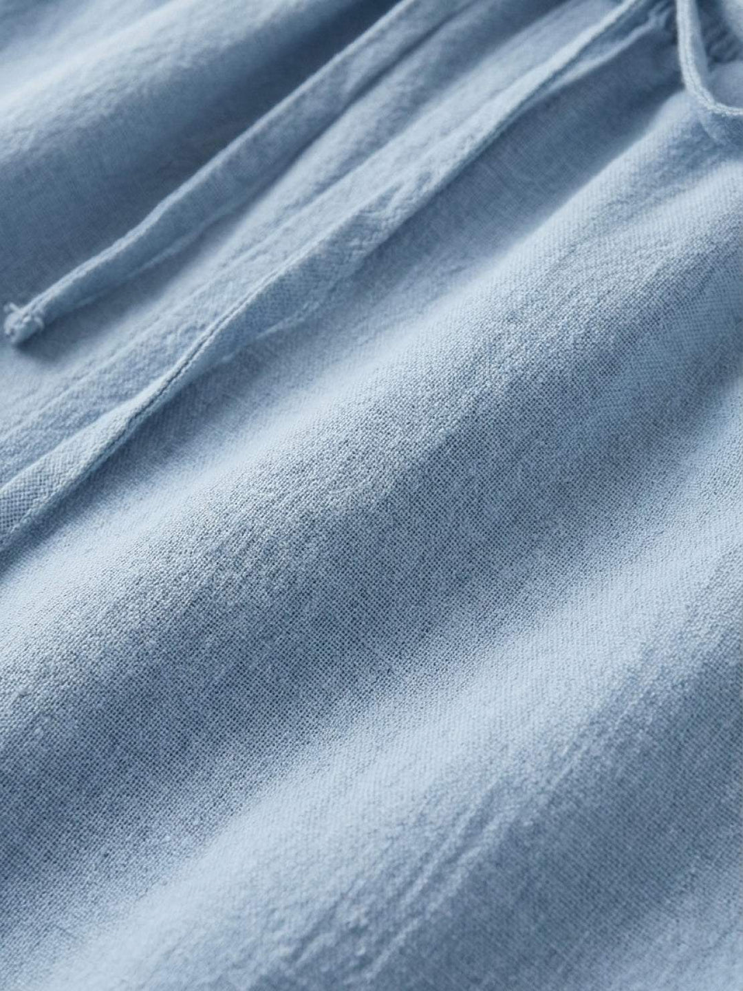 100% Linen Old-Money Wide-Leg Pants sky blue image 5 