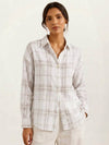 100% Cotton Sheer Plaid Shirt