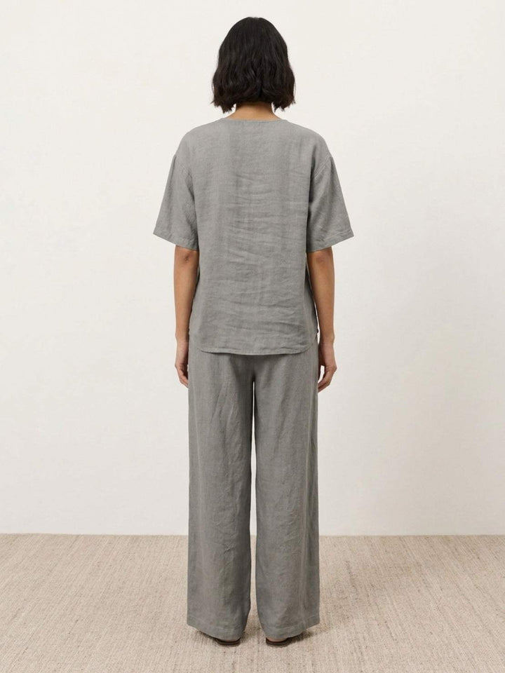 100% Cotton Two-Piece Set gray image 3 
