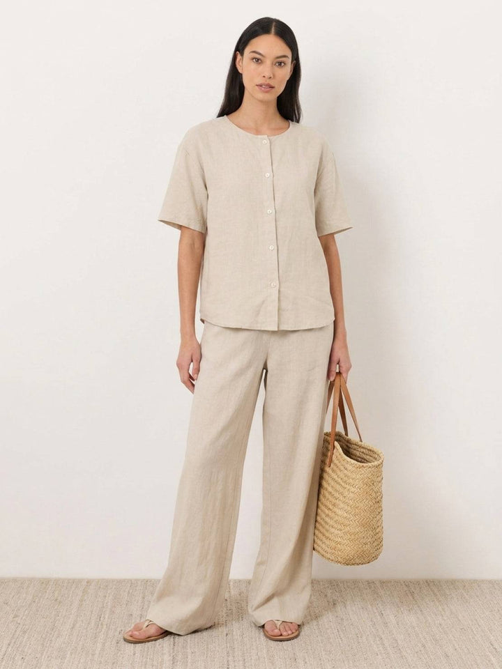 100% Cotton Two-Piece Set beige image 1 