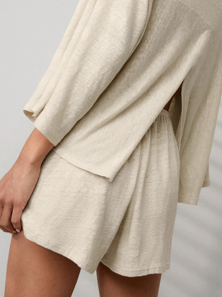Linen Blend Lounge Set beige image 4 