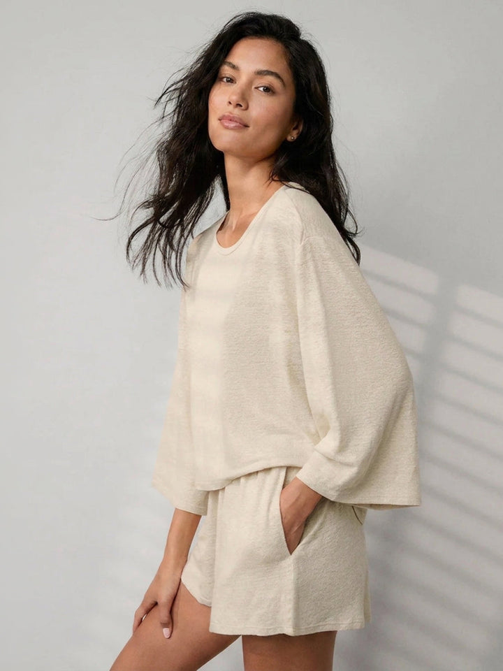 Linen Blend Lounge Set beige image 1 