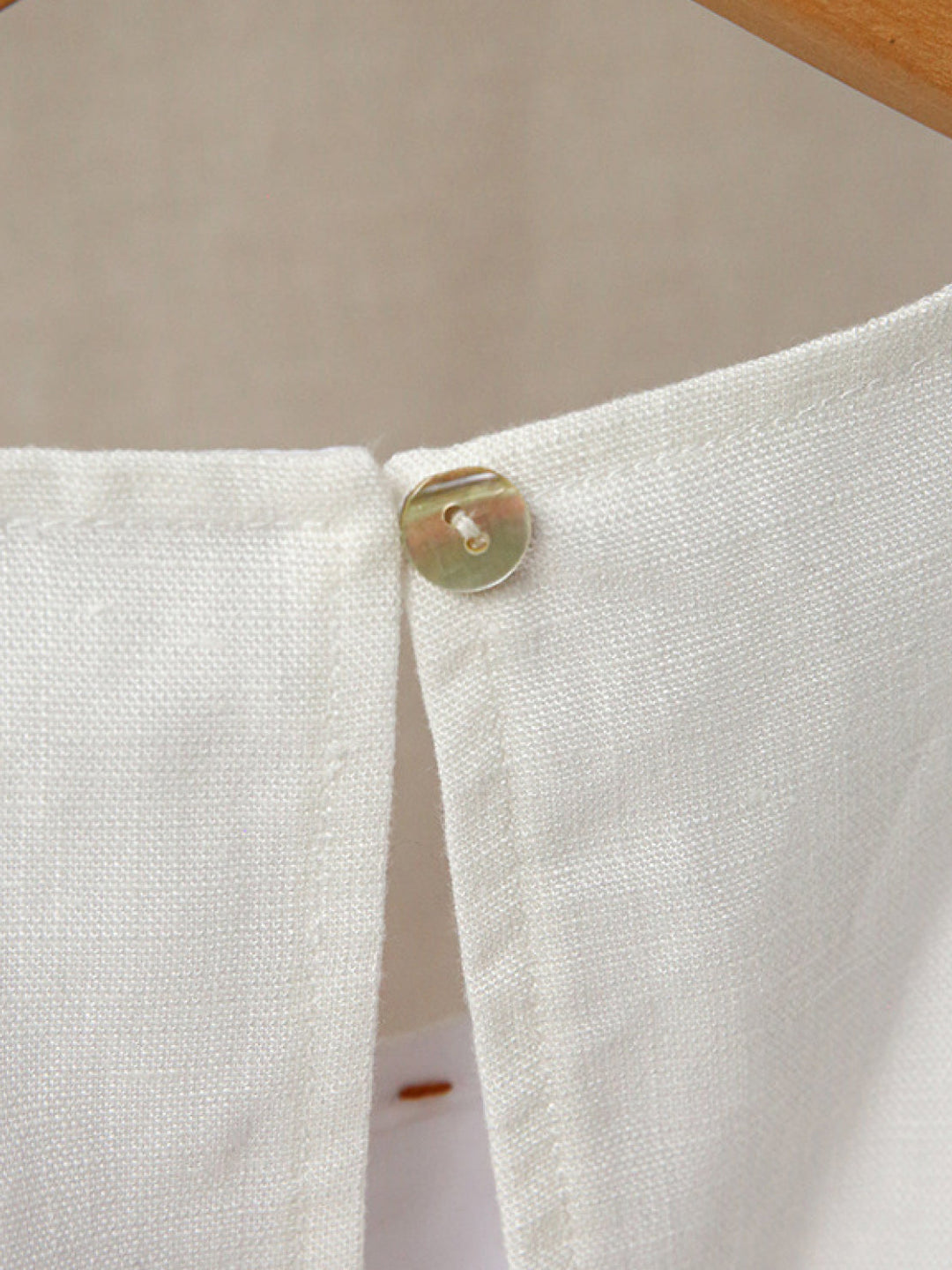 Linen Lyocell Blend Dress white image 6 