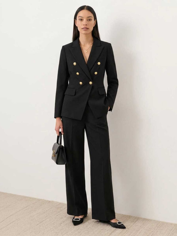 Gold Button Double-Breasted Co-Ord black image 1 