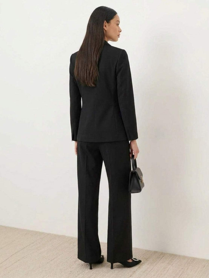 Gold Button Double-Breasted Co-Ord black image 2 
