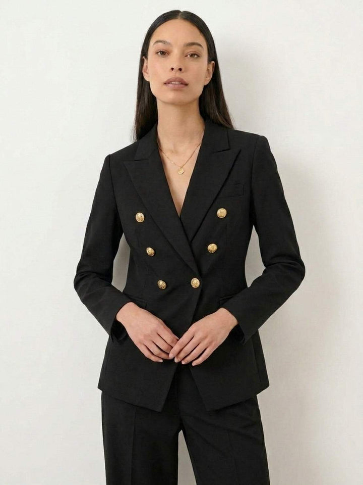 Gold Button Double-Breasted Co-Ord black image 4 